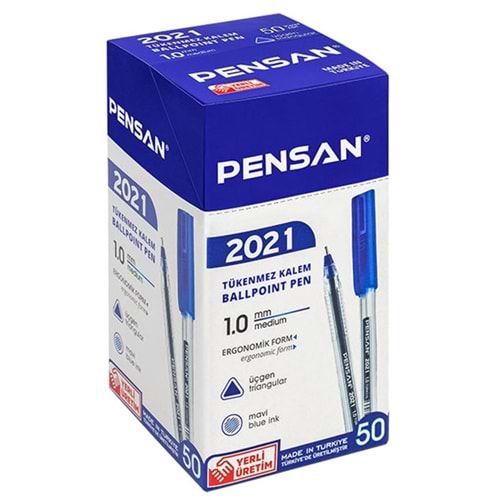 TÜKENMEZ KALEM-PENSAN 2021 PKT*50-MAVİ