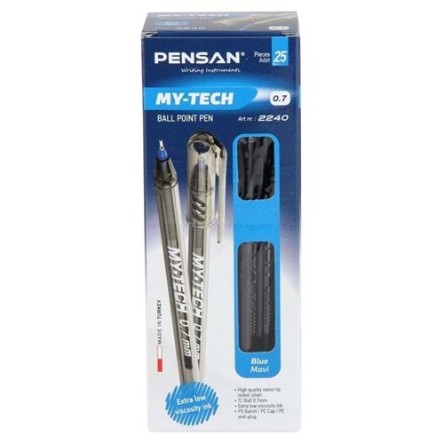 TÜKENMEZ KALEM-PENSAN MY-TECH 0,7MM PKT*25-MAVİ
