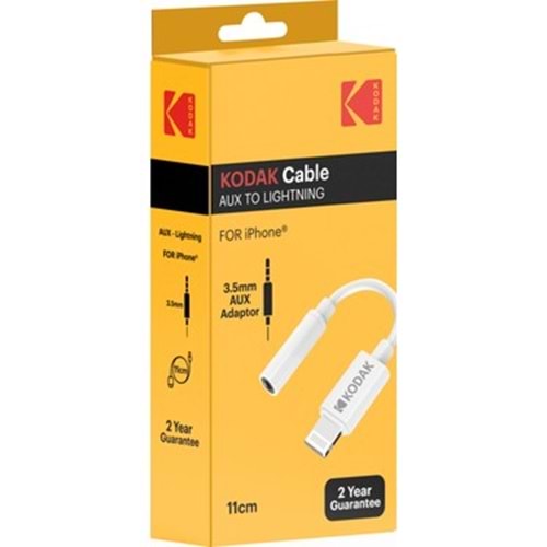 USB KABLO-KODAK 11CM.*İPHONE-AUX DÖNÜŞTÜRÜCÜ