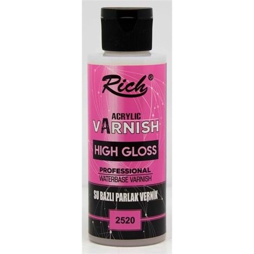 VERNİK-120 CC.RİCH HIGH GLOSS SU BAZLI-2520
