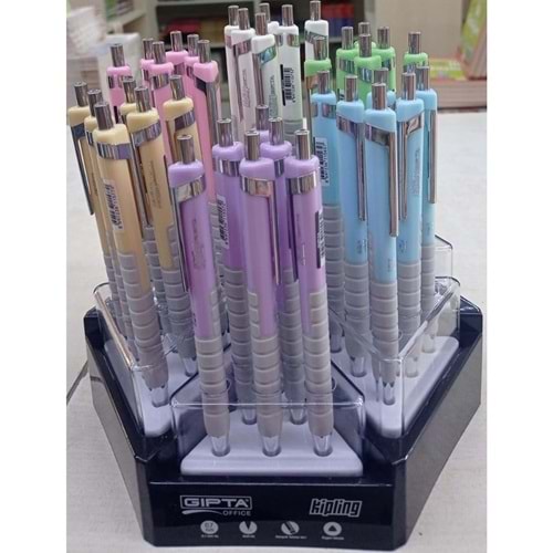 VERSATİL KALEM-GIPTA KIPLING PASTEL 0,7 6-RENK STANDLI PKT*36