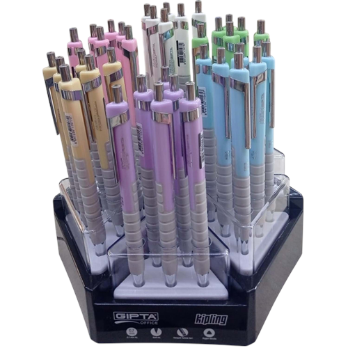 VERSATİL KALEM-GIPTA KIPLING PASTEL 0,7 6-RENK STANDLI PKT*36