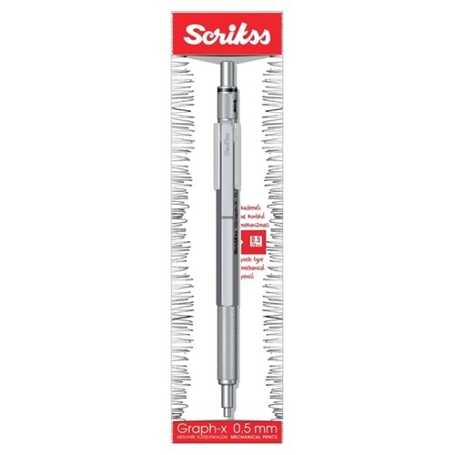VERSATİL KALEM-SCRİKSS GRAPH-X METAL 0.7*GRİ
