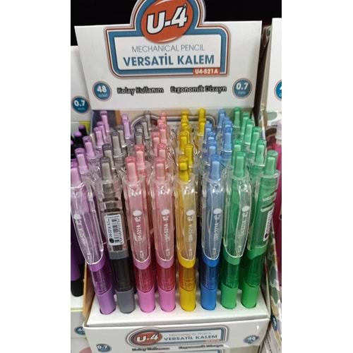 VERSATİL KALEM-U4 0,7 PKT*48 U4-521A