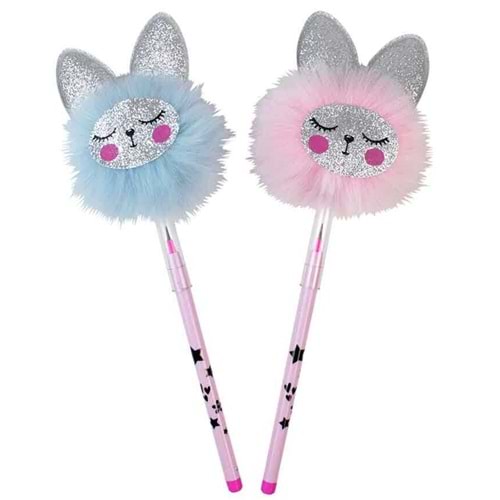 YUMURTLAYAN KALEM-CEM ALPİNO PONPON TAVŞAN BAŞLIKLI PKT*16