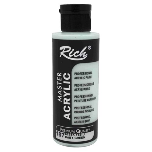 AKRİLİK BOYA-120CC RİCH-187 BEBEK YEŞİLİ