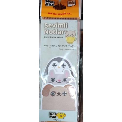 NOT YAZ-SEVİMLİ NOTLAR MODEL 2 PKT*3