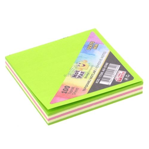 NOTYAZ-POST-IT STICKN 75x72 100YP*MİX