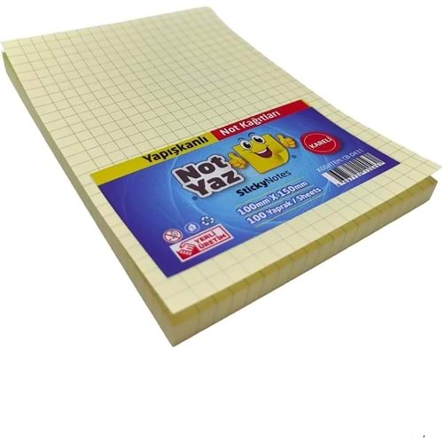 NOTYAZ-YAPIŞKANLI NOT KAĞIDI KARELİ-80 YP.*YNK-1483