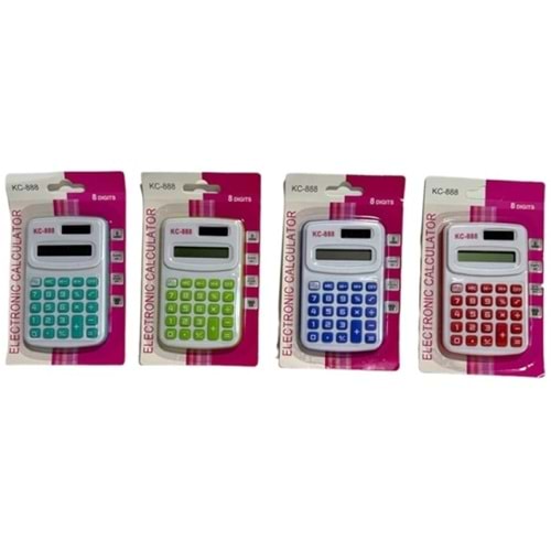 HESAP MAKİNESİ-MİNİ KC-888C*MİX