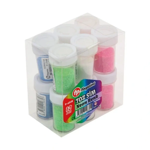 TOZ SİM-FİXPOİNT TUZLUKLU PKT*12-NEON RENK