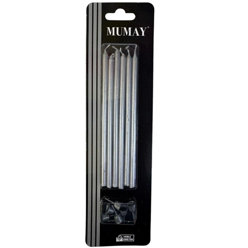 MUM 15CM PKT*6-GÜMÜŞ
