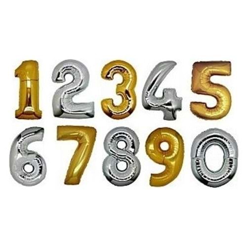 BALON FOLYO RAKAM*6-GOLD