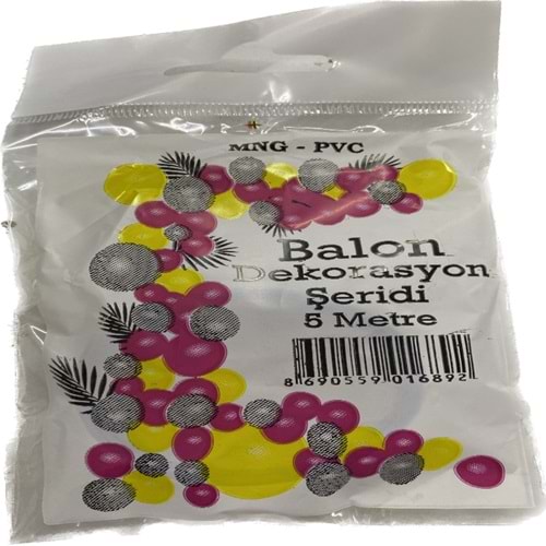 BALON DEKORASYON ŞERİDİ 5MT.