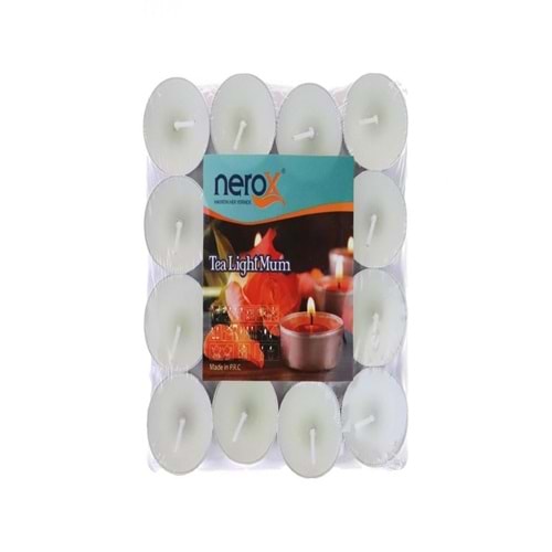 MUM NEROX TEALİGHT PKT*16-BEYAZ