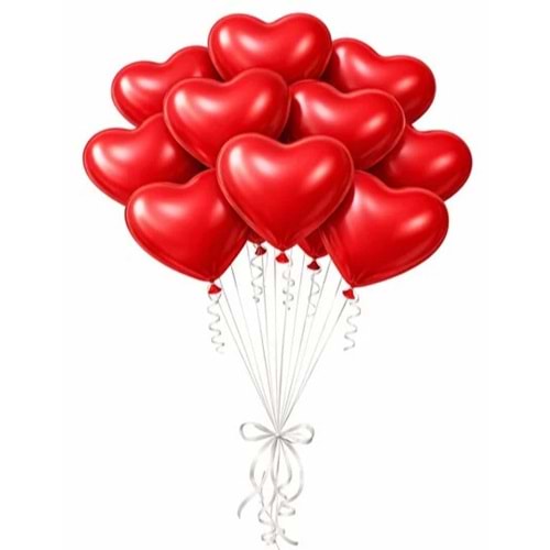 BALON KALPLİ 12 INCH MİX PKT*10