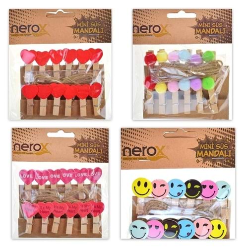 MANDAL MİNİ SÜS-NEROX PKT*12