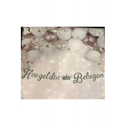 BANNER KALİGRAFİ*HOŞ GELDİN BEBEĞİM-GÜMÜŞ