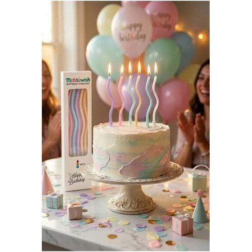 MUM PASTA DESENLİ CAKE 15CM PKT*6-MİX