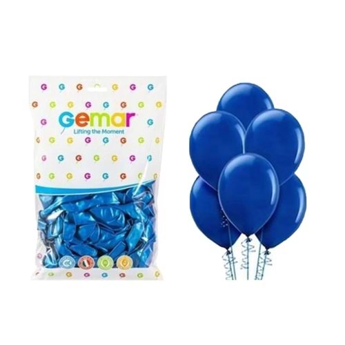 BALON-METALİK GEMAR PKT*100-MAVİ