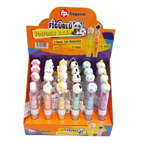 FOSFORLU KALEM-FİXPOİNT FİGÜRLÜ P-2939 3İN1 PKT*24