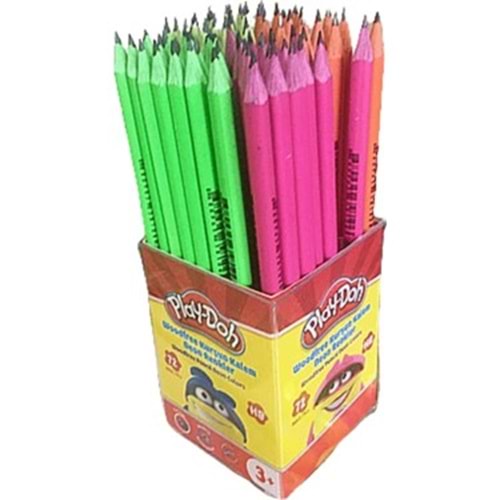 KURŞUN KALEM-PLAY-DOH WOODFRE NEON PKT*72