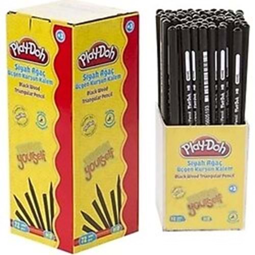KURŞUN KALEM-PLAY-DOH HELEZON TUTACAKLI WOODFRE PKT*40