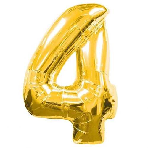 BALON FOLYO RAKAM*4 GOLD