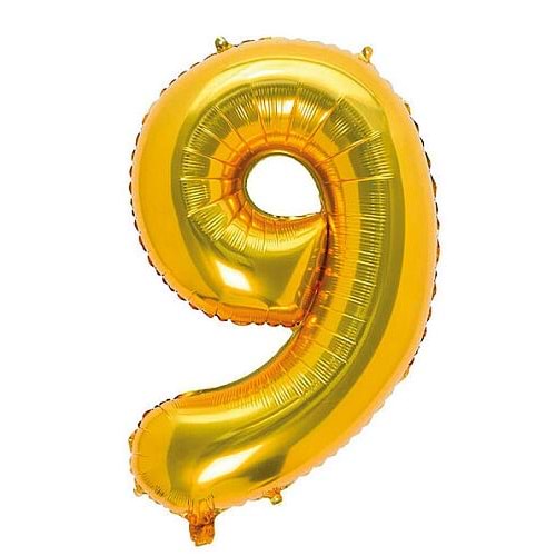 BALON FOLYO RAKAM*9 GOLD