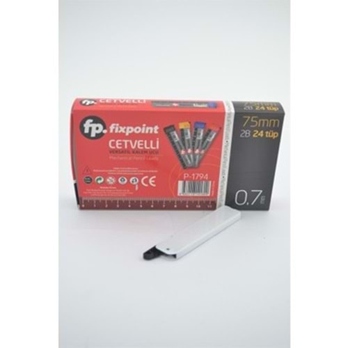 KALEM UCU-FİXPOİNT CETVELLİ 2B 75MM 0.7 PKT*24