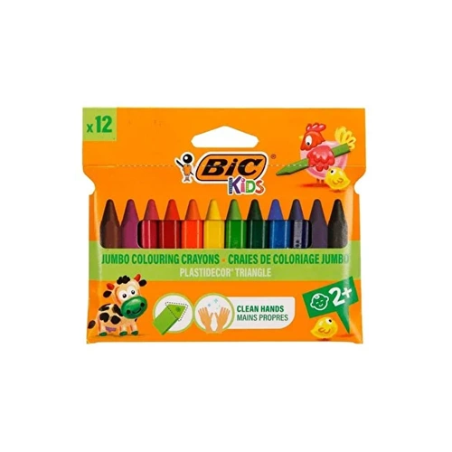 MUM BOYA-BİC JUMBO ELLERİ KİRLETMEYEN PKT*12