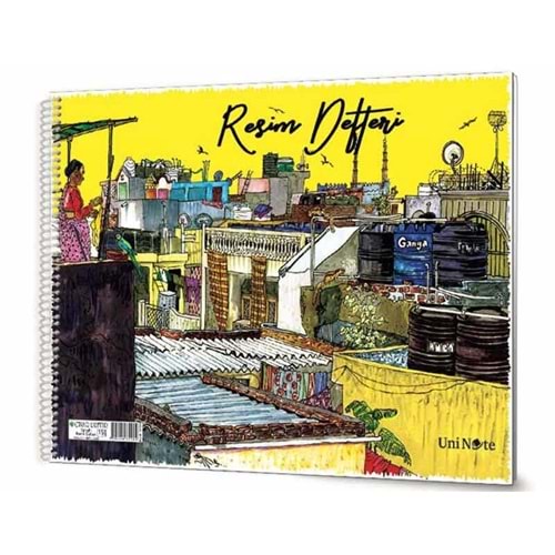 DEFTER-RESİM DEFNE 35x50 SPİRALLİ KK.KAPAK*15 YP.