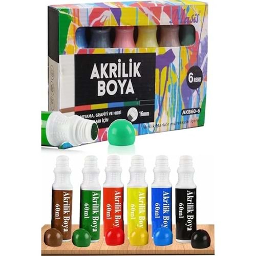 MARKER KALEM-SÜNGER BAŞLIK MASİS 60ML PKT*6