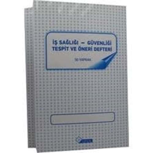 İŞ SAĞLIĞI VE GÜV.TESPİT ÖNERİ DEFTERİ*24YP.