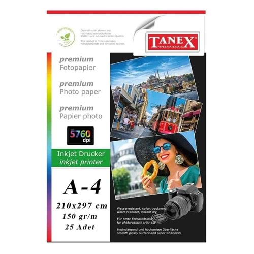 FOTOĞRAF KAĞIDI-A4 INJEKT 150GR. PKT*25