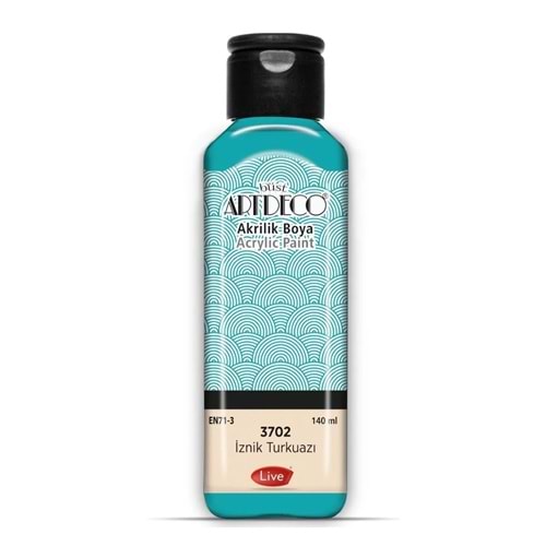 AKRİLİK BOYA-140ML.ARTDECO*3702-İZNİK TURKUAZ