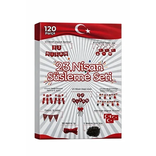 23 NİSAN-SÜSLEME SETİ*120 PARÇA