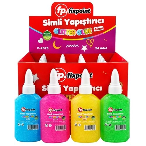 SIVI YAPIŞTIRICI-SİMLİ KONFETİ FİXPOİNT 90ML. P-2105 PKT*12