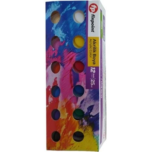 AKRİLİK BOYA-FİXPOİNT 25ML.P-1247 PKT*12