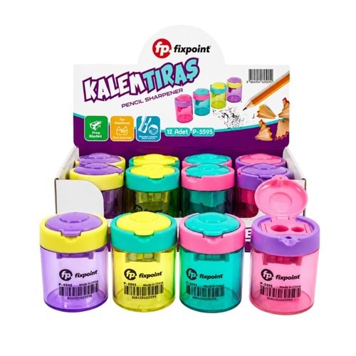 KALEMTRAŞ-FİXPOİNT ÇİFTLİ PASTEL P-5595 PKT*12
