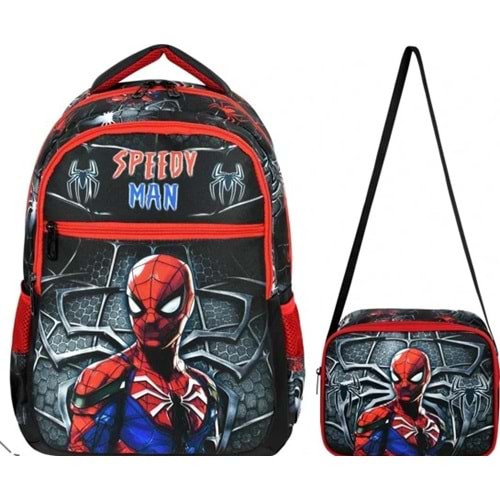 WADDEL SPEEDY MAN 3*LÜ İLKOKUL ÇANTA SETİ