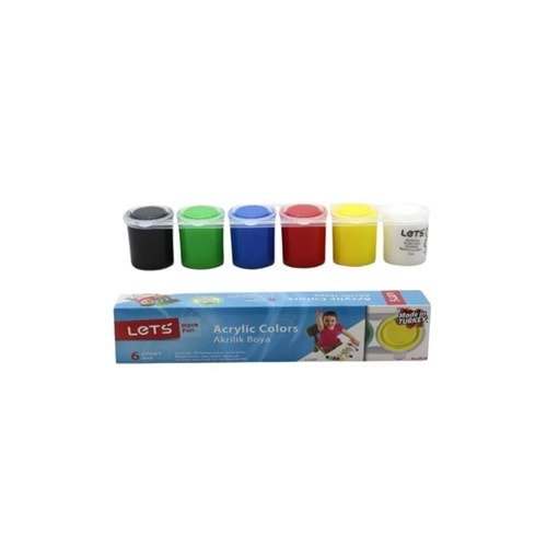 AKRİLİK BOYA SET-LETS 25ML.PKT*6
