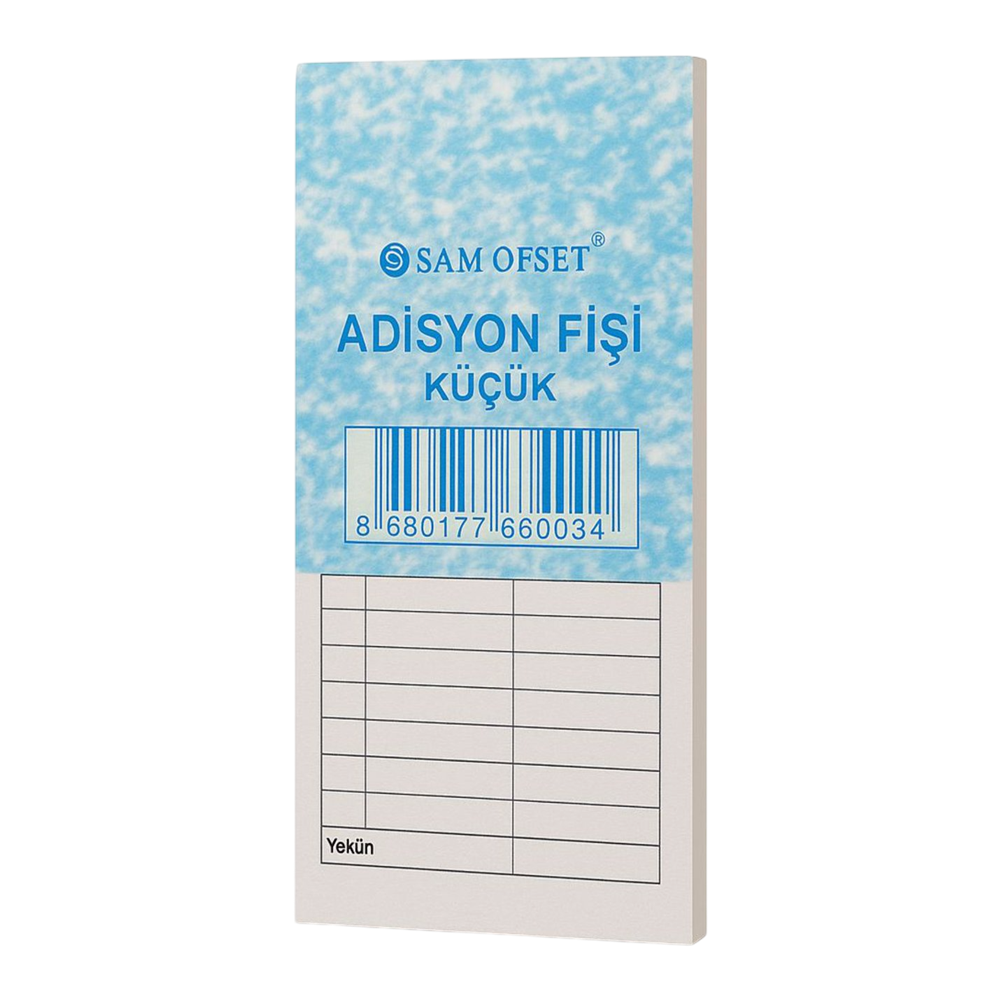 ADİSYON FİŞİ-SAM OFSET*KÜÇÜK 100YP.