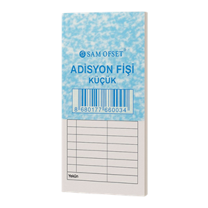 ADİSYON FİŞİ-SAM OFSET*KÜÇÜK 100YP.