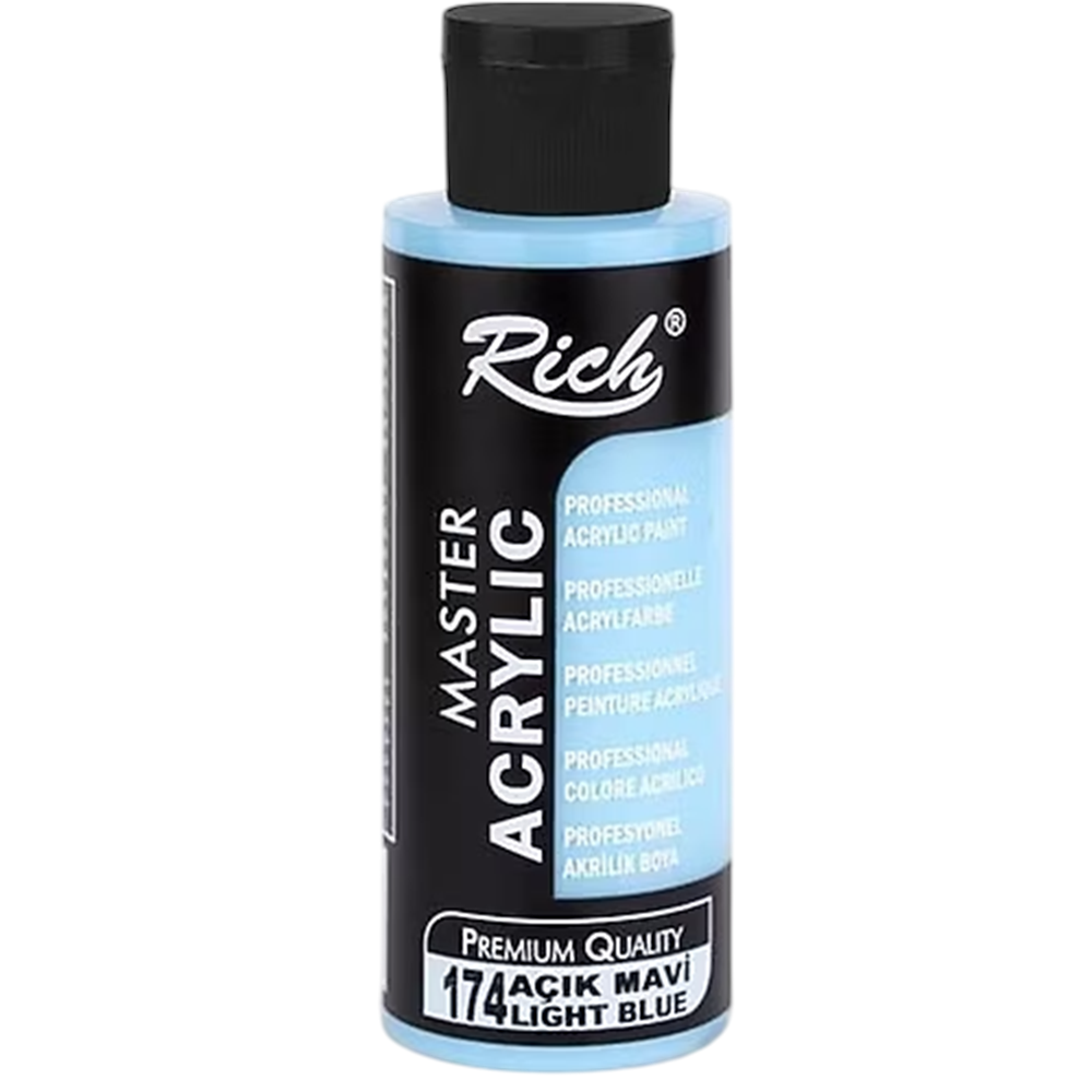 AKRİLİK BOYA-120CC.RİCH*174-AÇIK MAVİ