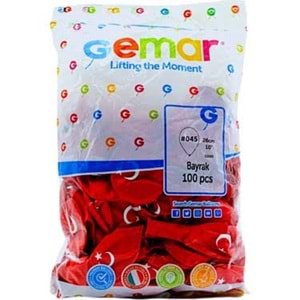 BALON-BAYRAK BASKILI GEMAR PKT*100
