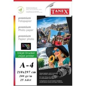 FOTOĞRAF KAĞIDI-A4 INJEKT 200GR. PKT*25