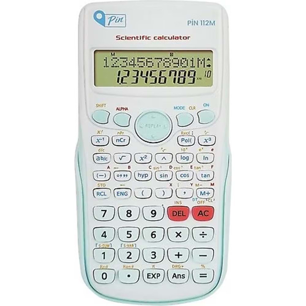 HESAP MAKİNESİ-112M-240 FONKSİYONLU*MAVİ