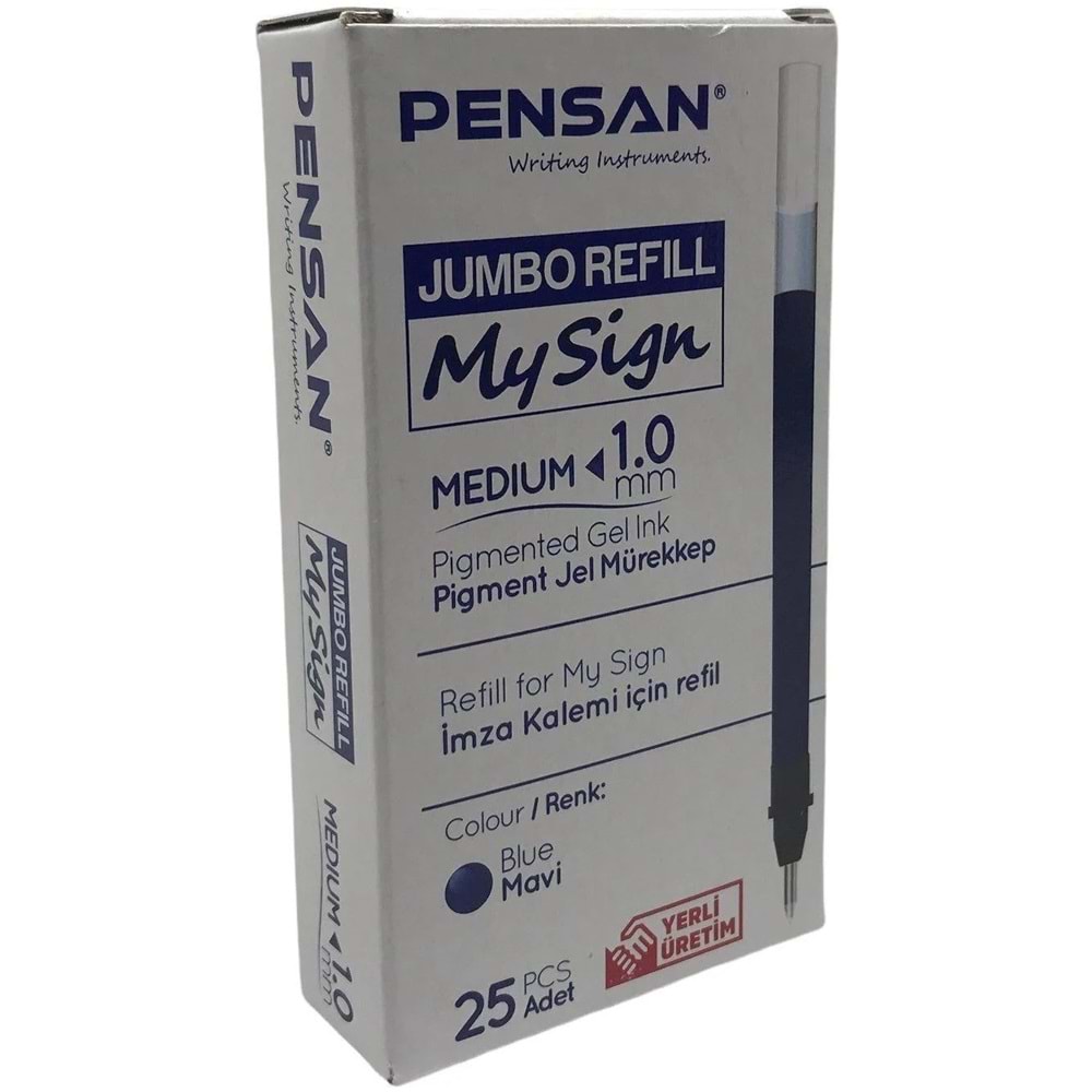 ROLLER KALEM YEDEĞİ-PENSAN MY SİGN PKT*25 MAVİ