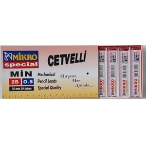 KALEM UCU-MİKRO CETVELLİ 2B 75MM 0.5 PKT*24